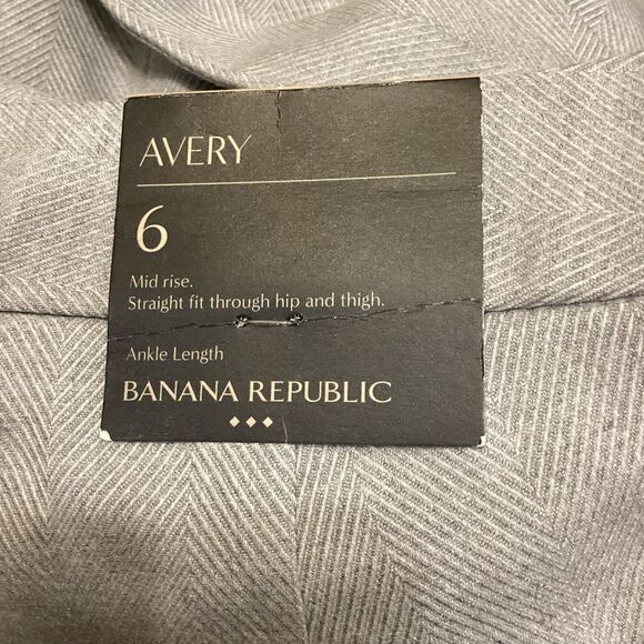 NWT Banana Republic Avery Tie Waist Gray Pants size 6 - Picture 5 of 8